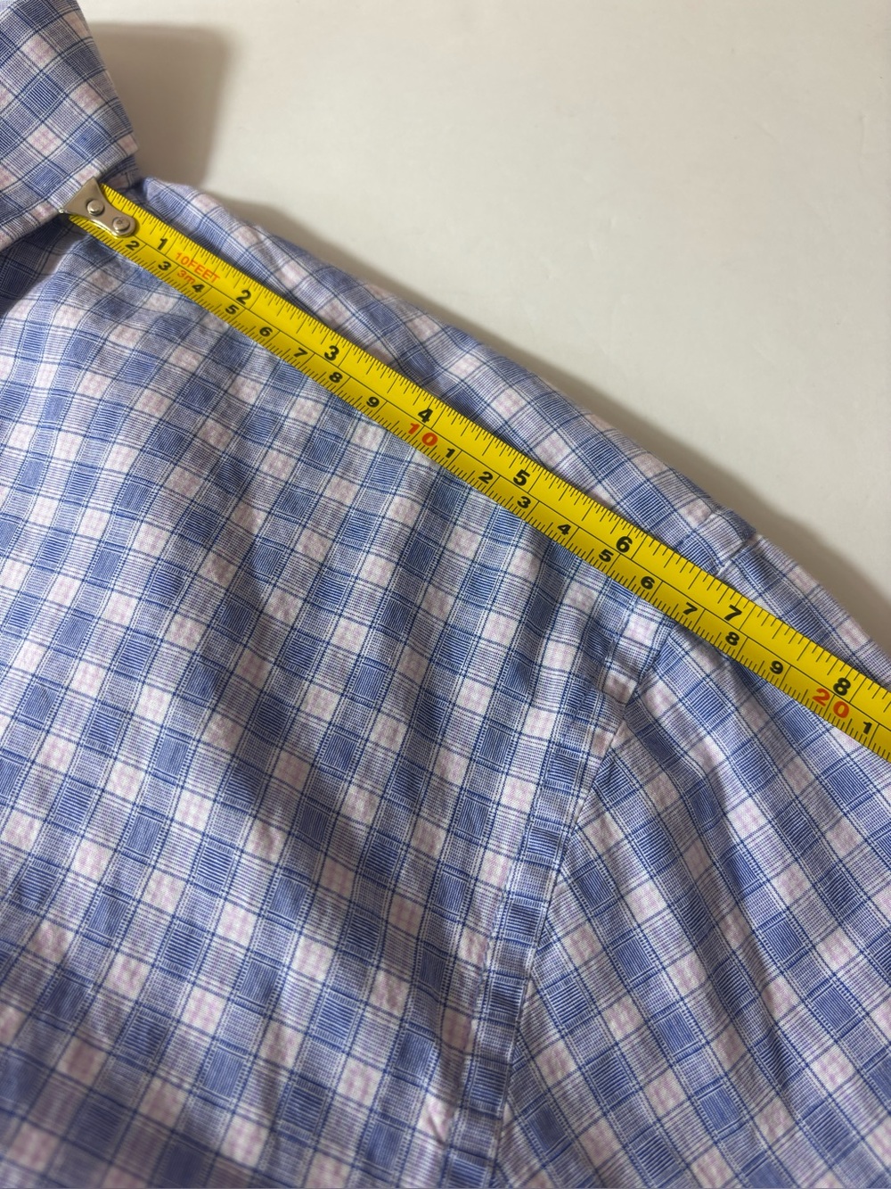 Tattersall London Mens Dress Shirt Preppy Professional Office Wear Gingham 17 - Picture 14 of 15